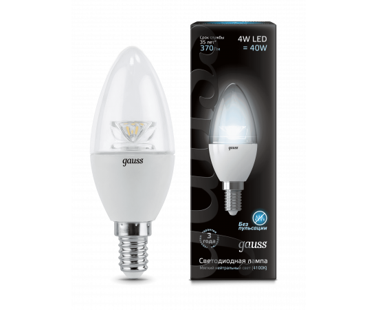 Лампа LED Candle Crystal clear4WE14 4100K103201204